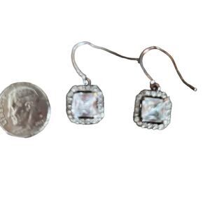 Vintage Costume Jewelry "Diamond" Earrings Beautiful